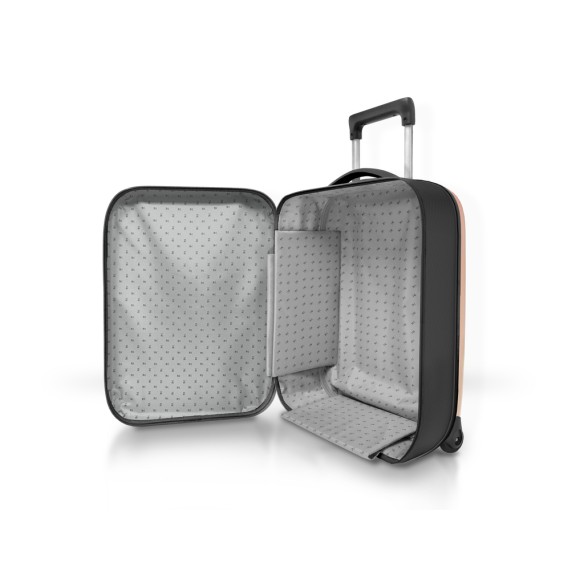 FLEX VEGA CABIN SIZE INT 21" Rose Smoke, 2 ruote