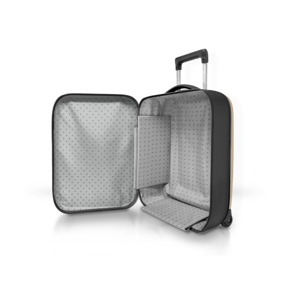 FLEX VEGA CABIN SIZE INT 21" Warm Grey, 2 ruote