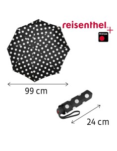 UMBRELLA POCKET CLASSIC dots white 2