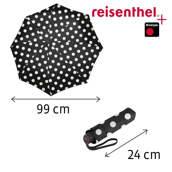 UMBRELLA POCKET CLASSIC dots white
