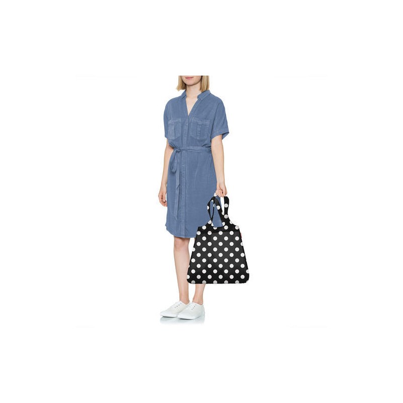 MINI MAXI SHOPPER dots white