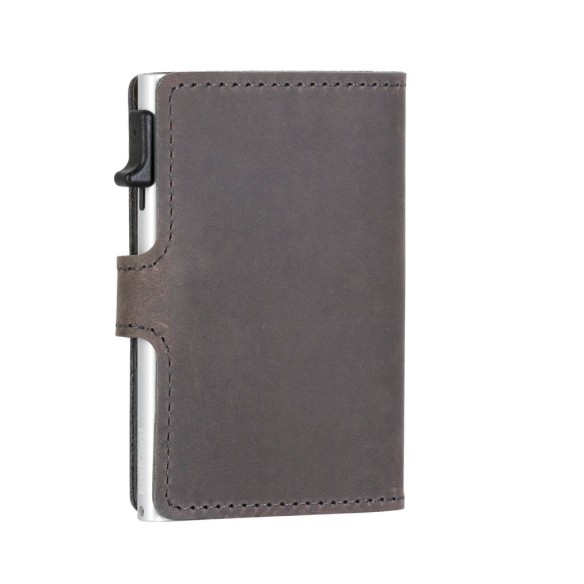 PORTA CARTE EAZICARD PELLE, Grey/Silver