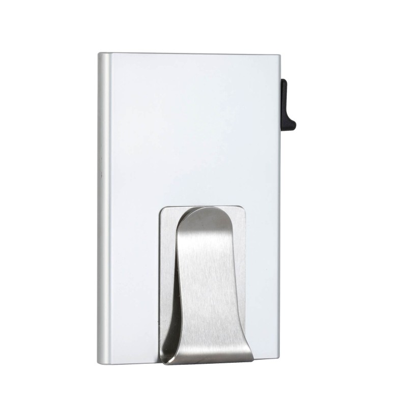 PORTA CARTE EAZICARD METALLO, CLIP ACCIAIO, Silver