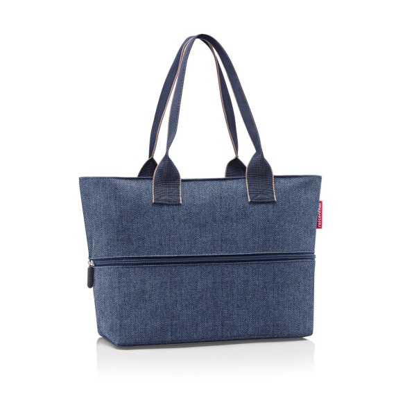 SHOPPER E1, herringbone dark blue