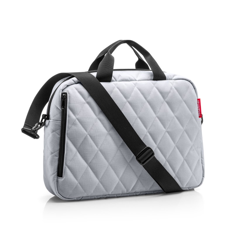 NOTEBOOK BAG, Rhombus Light Grey