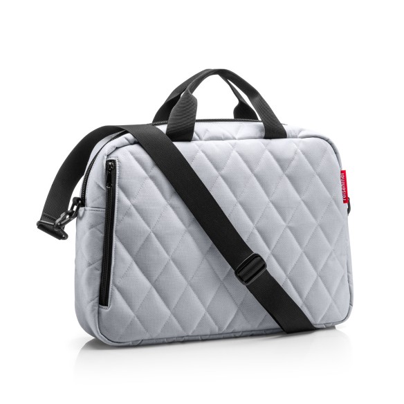 NOTEBOOK BAG, Rhombus Light Grey