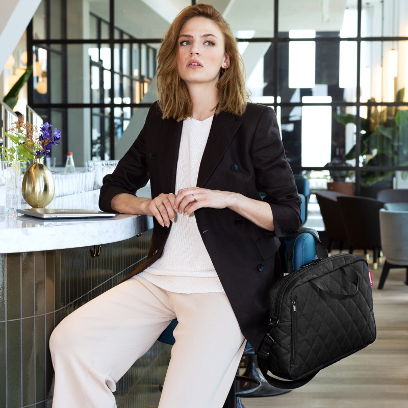 NOTEBOOK BAG, Rhombus Black