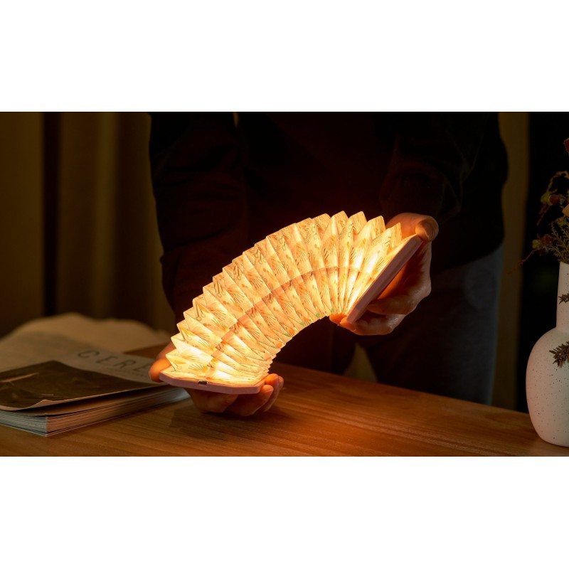 VELVET ACCORDION LAMP, pink floral