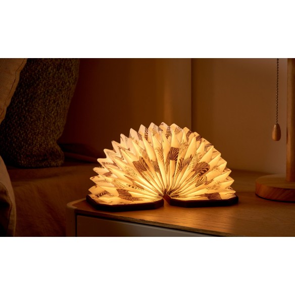 VELVET ACCORDION LAMP, brown zebra