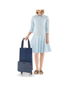 FOLDABLETROLLEY herringbone dark blue 2