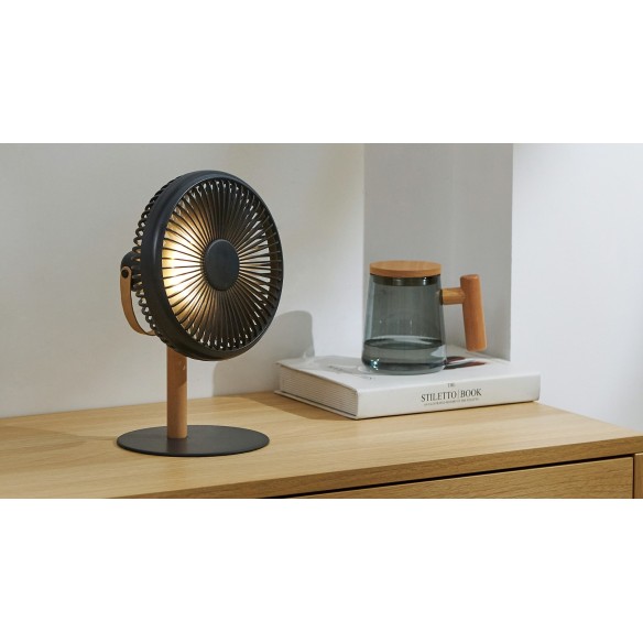 BEYOND PORTABLE DESK FAN LIGHT, Matte Smart Grey