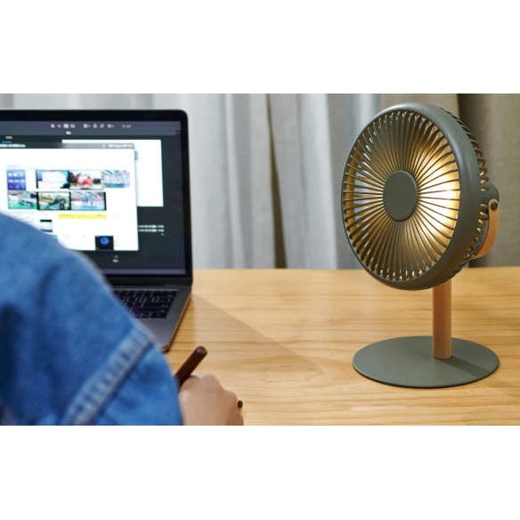 BEYOND PORTABLE DESK FAN LIGHT, Navy Green