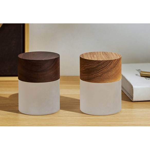 LARGE LEMELIA LIGHT, Natural Walnut Wood