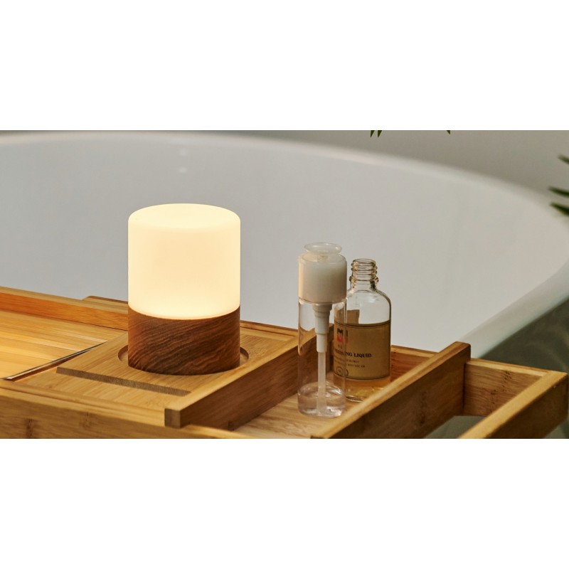 LARGE LEMELIA LIGHT, Natural Walnut Wood