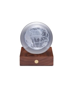 AMBER CRYSTAL LIGHT, 3D laser World Globe 2