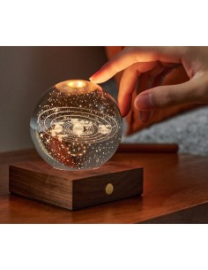 AMBER CRYSTAL LIGHT, 3D laser Solar System 2