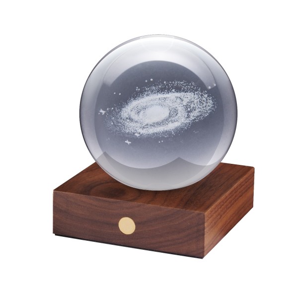 AMBER CRYSTAL LIGHT, 3D laser Galaxy