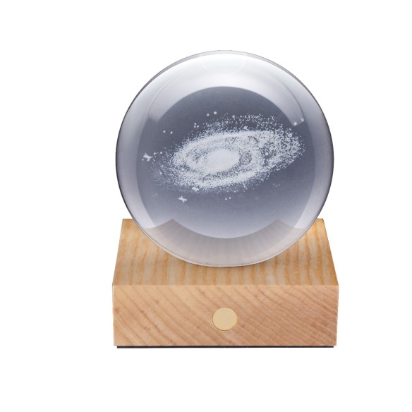 AMBER CRYSTAL LIGHT, 3D laser Galaxy