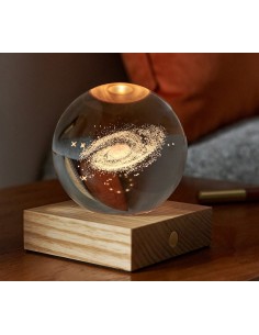 AMBER CRYSTAL LIGHT, 3D laser Galaxy