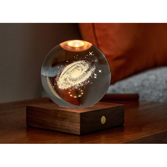 AMBER CRYSTAL LIGHT, 3D laser Galaxy