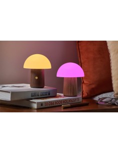 ALICE MUSHROOM LAMP, Mini Natural Walnut Wood