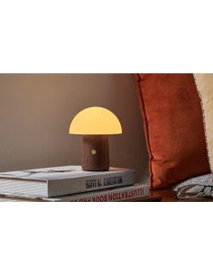 ALICE MUSHROOM LAMP, Mini Natural Walnut Wood 2