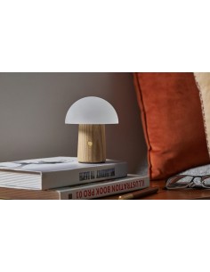 ALICE MUSHROOM LAMP, Mini White Ash Wood
