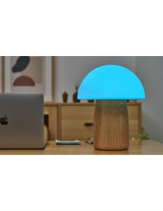 ALICE MUSHROOM LAMP, Large White Ash Wood 2