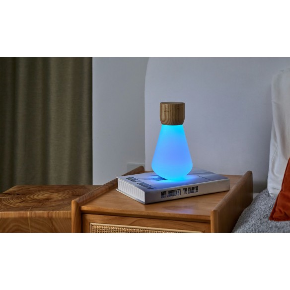 PENTAGON DESK BULB, Large Natural Walnut Wood