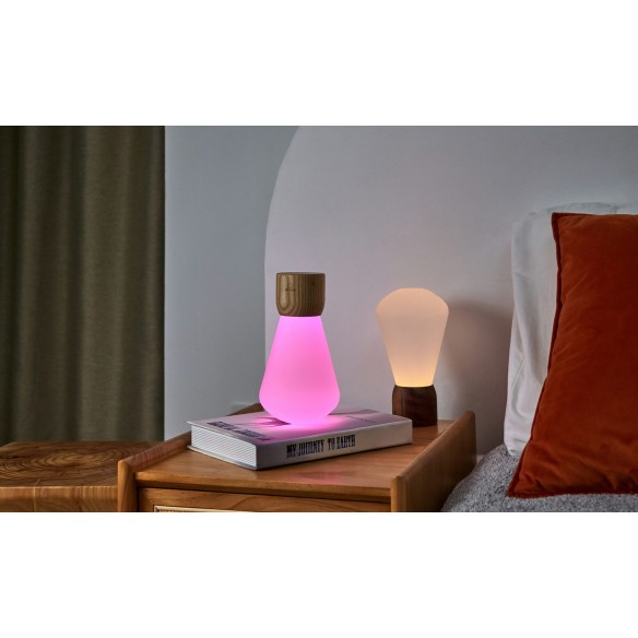 PENTAGON DESK BULB, Large White Ash Wood