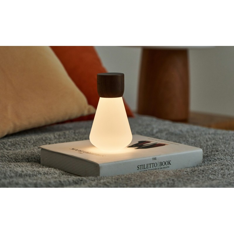 PENTAGON DESK BULB, Mini Natural Walnut Wood
