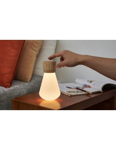 PENTAGON DESK BULB, Mini White Ash Wood