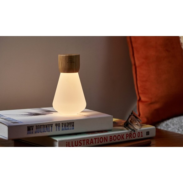 PENTAGON DESK BULB, Mini White Ash Wood