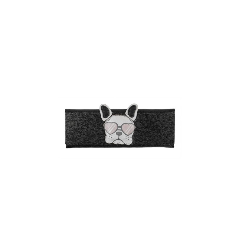 FOLDABLE CASE BULLDOG BLACK-PINK