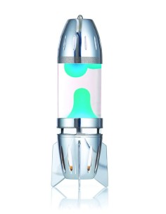 LAVALAMP CON CANDELA TURCHESE