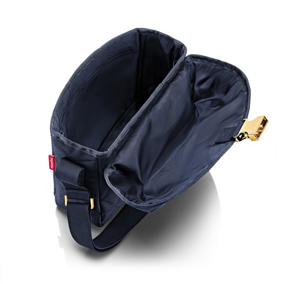 SADDLE BAG M, Rhombus Midnight Gold