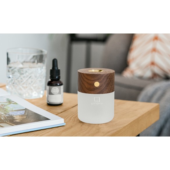 SMART DIFFUSER LAMP, Walnut Wood