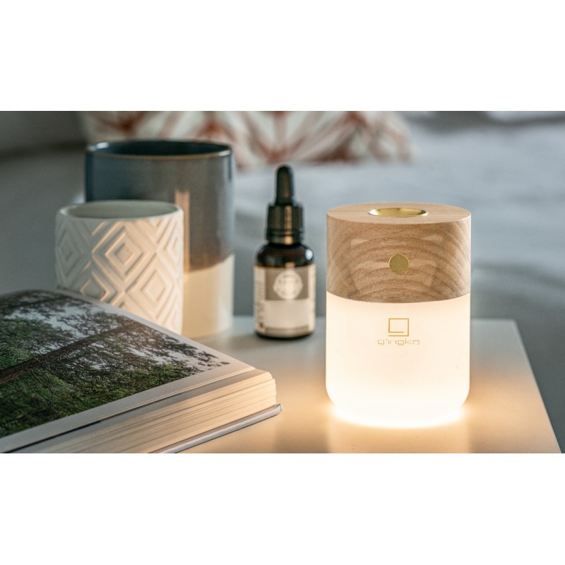 SMART DIFFUSER LAMP, White Ash Wood