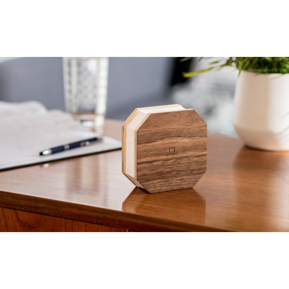 SMART ACCORDION LAMP, natural walnut wood