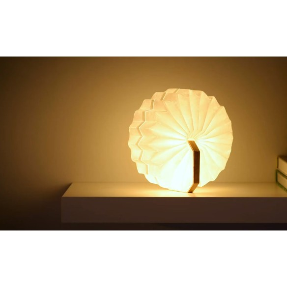 SMART ACCORDION LAMP, natural walnut wood