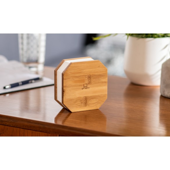 SMART ACCORDION LAMP, natural bamboo wood