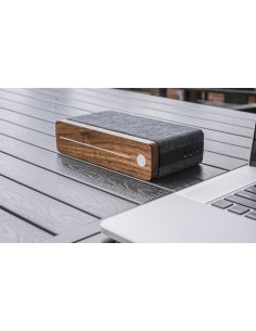 HIFI SQUARE BLUETOOTH SPEAKER, Walnut Wood 2