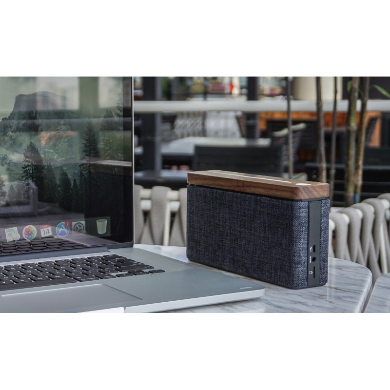 HIFI SQUARE BLUETOOTH SPEAKER, Walnut Wood