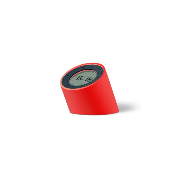 THE EDGE LIGHT ALARM CLOCK, Rose Red
