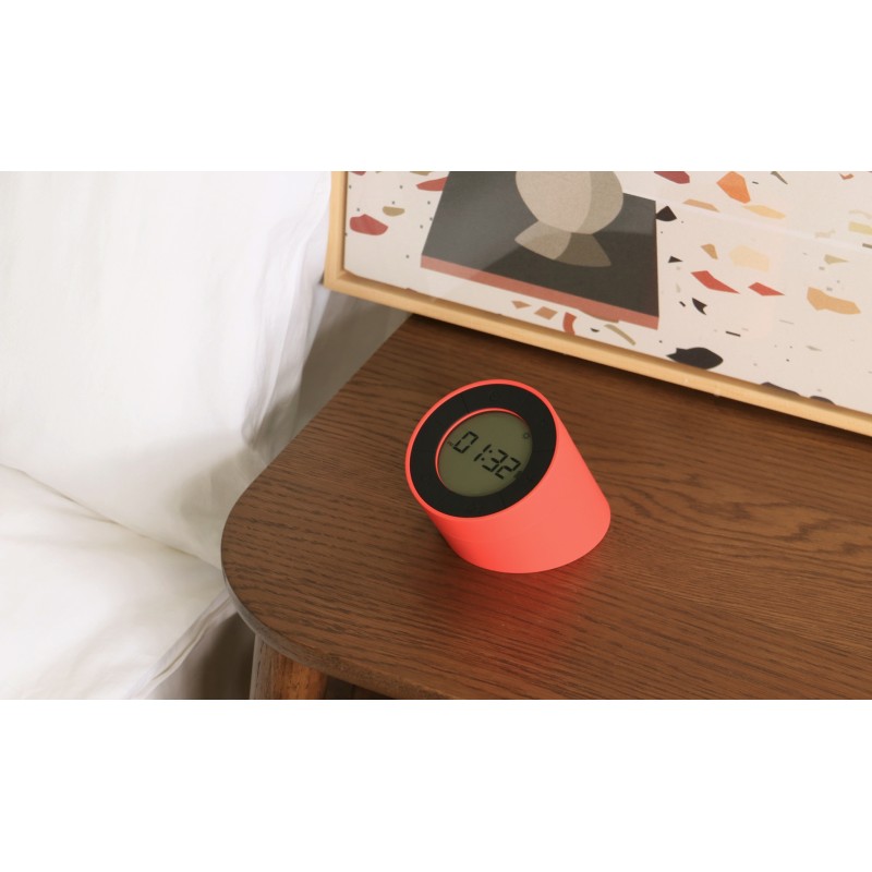 THE EDGE LIGHT ALARM CLOCK, Rose Red