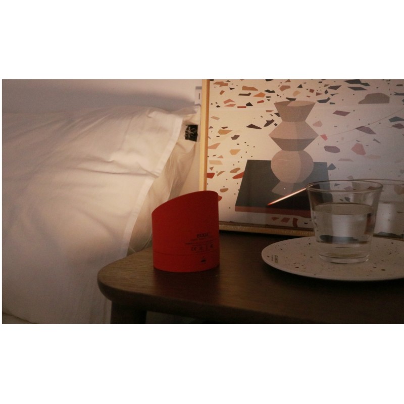 THE EDGE LIGHT ALARM CLOCK, Rose Red