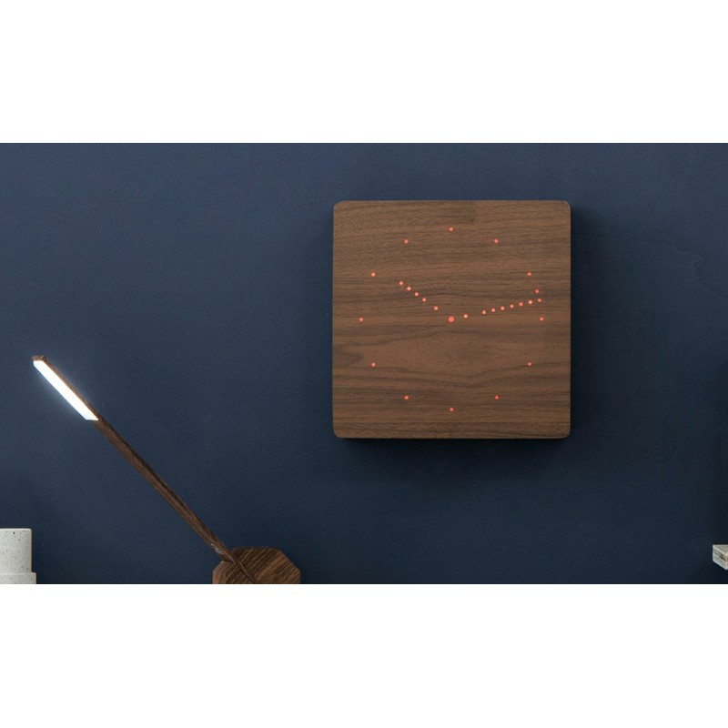 ANALOG CLICK CLOCK, Walnut
