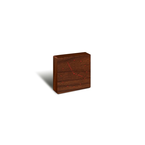 ANALOG CLICK CLOCK, Walnut