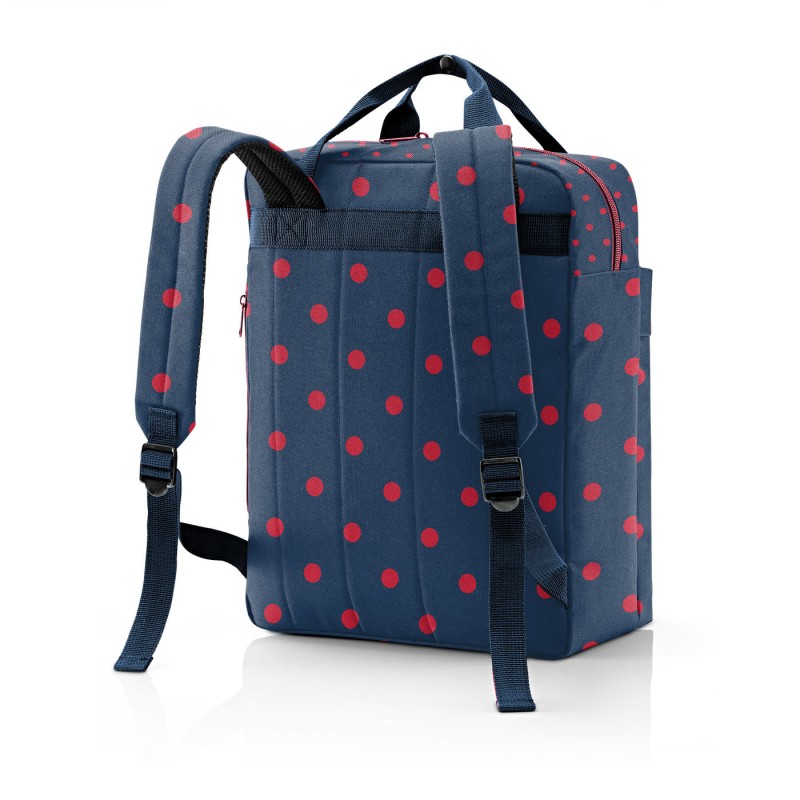 ALLDAY BACKPACK M Mixed Dots Red
