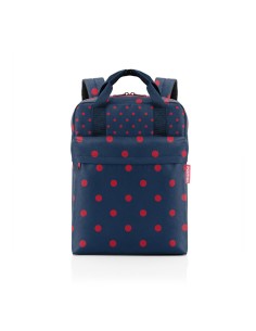 ALLDAY BACKPACK M Mixed Dots Red